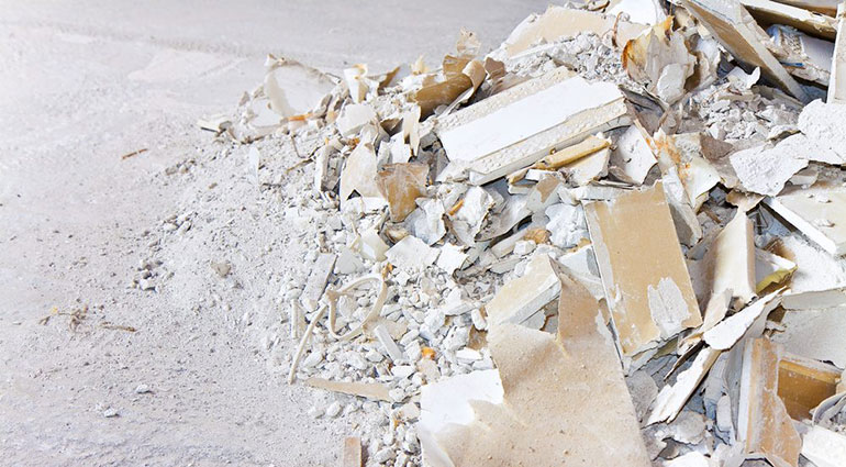 can plasterboard go in a skip